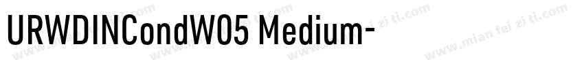 URWDINCondW05 Medium字体转换